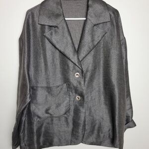 Sonja Marohn Linen Blend Blazer Jacket Lagenlook M